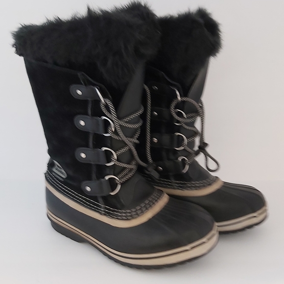 SOREL | Women's Joan of Arctic Winter Insulated Boots Black Size 5 - Picture 1 of 8